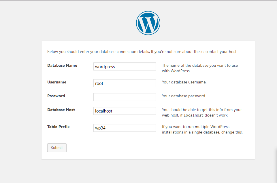 tutorial install wordpress