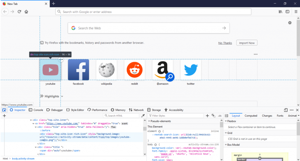 Cara mudah debugging website menggunakan Firefox Developer Tools 4