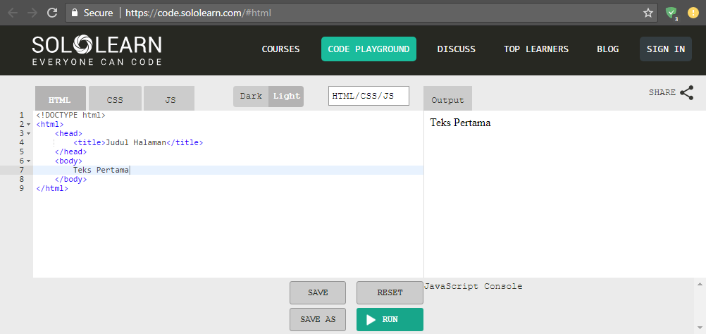 Belajar Koding dimanapun dan kapanpun dengan SoloLearn 1 Code Playground SoloLearn
