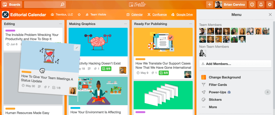 8 Aplikasi yang dapat Meningkatkan Produktivitas Kerja Anda 3 Trello Board