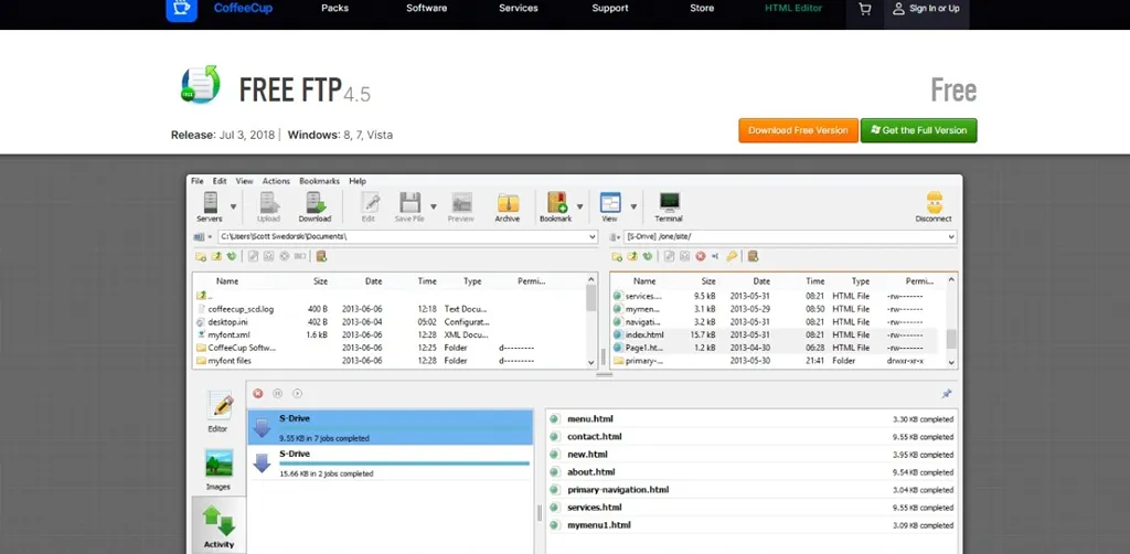 Free FTP: Aplikasi FTP Client